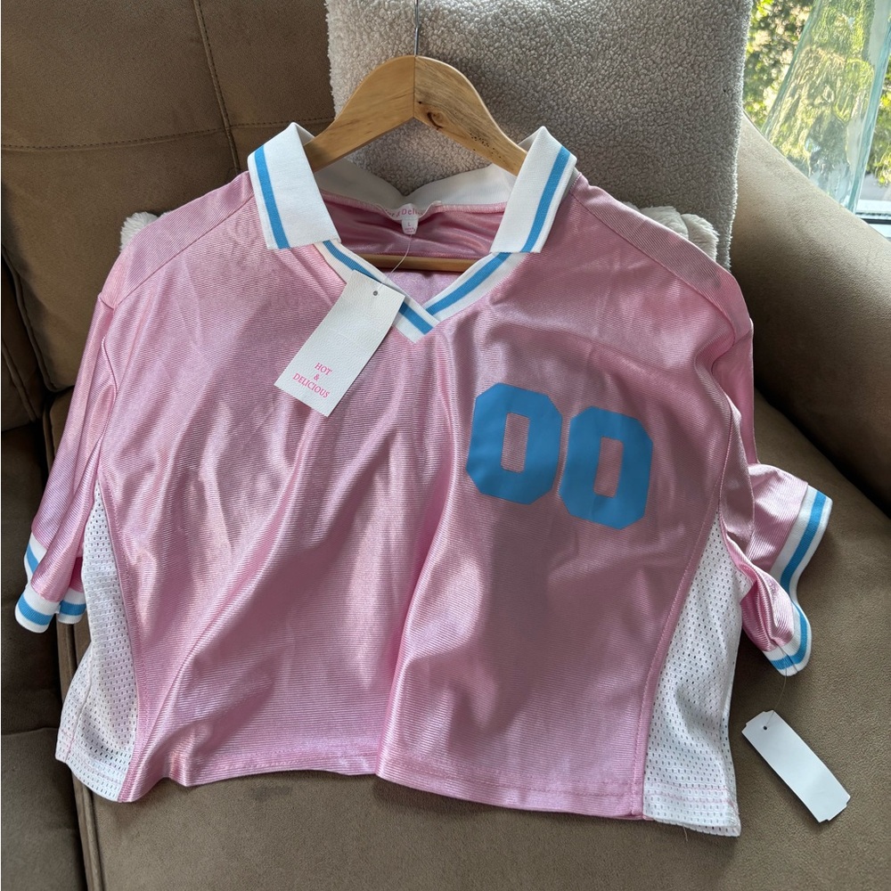 Hot & Delicious Pink and Blue women Shirt